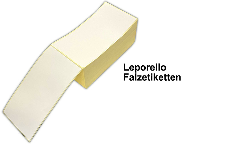 Leporello Falzetiketten 